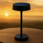 Cata CT-8450 Dubai Solar Şarjlı LED Masa Lambası Siyah Kasa 3 Renk Ayarlı Dimmerli Dekoratif Aydınlatma (3200K - 6400K - Amber) - 2