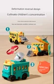 Çocuk Oyuncak Deformasyon Ters Araba Bulmaca Flip Araba - İki Araç [Füze Araba + Proba Araba] - 8