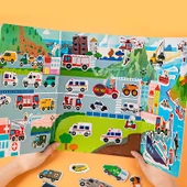 Hippo Sınıf Arkadaşım Manyetik Çıkartma Kitabı - Bir Kitap [Deniz Hayvanları] 70 Manyetik Çıkartma - A4 Kağıt Boyutu - 3