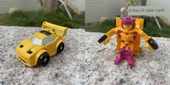 Mini Deformasyon Robot Araba - Kırmızı Araç Adam - 12