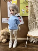 BJD Bebek İçin Bol Tişört - Gri - E216/Özel Altı, 1/6 Asker Boyutu - 8