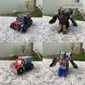 Mini Deformasyon Robot Araba - Yeşil Araç Adam - 3
