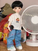 BJD Bebek İçin Bol Tişört - Pembe - E219/Genel çeyrek beden - 12
