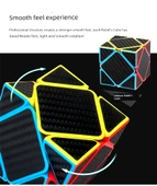 Karbon Fiber İkinci Sıra Rubik Küpü - Kitap ve Stand ile - 12