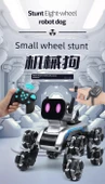 Sekiz Tekerlekli Akrobatik Köpek Robot Oyuncak - Standart Tek Elektrik - Kumanda + Jest Kumandası - 8