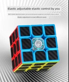 Karbon Fiber Üçüncü Sıra Rubik Küpü - Kitap ve Stand ile - 10
