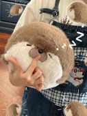 Fok Peluş Yastık - Kahverengi Yatar Fok 40cm - 4
