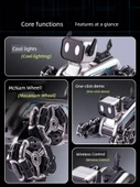 Sekiz Tekerlekli Akrobatik Köpek Robot Oyuncak - Geliştirilmiş Çift Güç - Kumanda + Jest Kumandası - 4