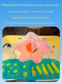 DIY El Yapımı Uçurtma Kiti - Doldurulmuş Sünger Bob 50m İp, 6 Renk Boya ve Fırça - 6