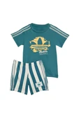 adidas Bebek  Yeşil  Eşofman TEE SHORT SET KC0772 - 1
