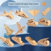 DIY Boyama Modeli El Yapımı Karton Araç - Koruma Botu - 2