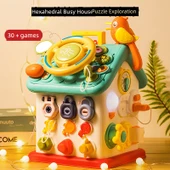 Montessori Altıgen Meşgul Ev Pil Versiyonu thumbnail 2