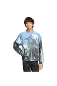 adidas Çocuk  Mavi  Ceket AOP TRACKTOP JZ9934 - 1