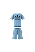 adidas Çocuk  Mavi  Eşofman SHORT TEE SET JC9160 - 12