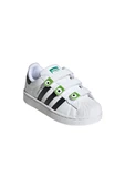 adidas Unisex Çocuk Beyaz Sneaker SUPERSTAR II CF C JI0091 - 6
