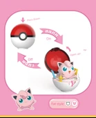 Deformable Pokemon Şişman Ding Düz Taban Süs - Resmi Otantik - 12