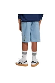 adidas Çocuk  Mavi  Şort DENIM GFX SHORT JZ9938 - 2