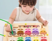 Manyetik Boncuk Labirent Oyuncağı - Orta Boy - Çift Kalemli - 9