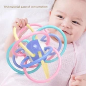 Bebek Diş Kaşıyıcı Çıngırak - Manhattan Diş Topu + Zil Topu - 4
