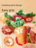 Montessori Turp Çekme Oyuncağı - Büyük 6 Parça Set - 4
