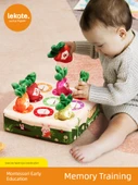Montessori Turp Çekme Oyuncağı - Büyük 6 Parça Set - 2