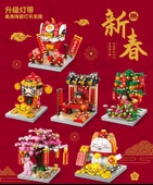 Bahar Festivali Yapı Blokları - Şanslı Kedi (153 parçalı) Işıklı thumbnail 7