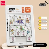 Üç Krallık Klotski Kaydırmalı Bulmaca Oyunu - Kronograf Baskısı [Üç Krallık] Beyaz Kahverengi - 1