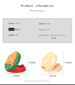 Ahşap Kastanyet - Açık Sarı (Domuzcuk) thumbnail 9