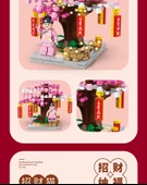 Bahar Festivali Yapı Blokları - Şanslı Kedi (153 parçalı) Işıklı thumbnail 10