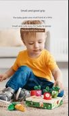 Montessori Turp Çekme Oyuncağı - Büyük 6 Parça Set - 11