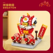 Bahar Festivali Yapı Blokları - Şanslı Kedi (153 parçalı) Işıklı thumbnail 4