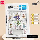 Üç Krallık Klotski Kaydırmalı Bulmaca Oyunu - Kronograf [Üç Krallık] Mavi - 1