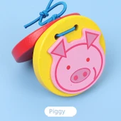 Ahşap Kastanyet - Açık Sarı (Domuzcuk) thumbnail 1