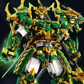 Mecha Üç Krallık Savaş Elbisesi-Qinglong İki Form Yıkım Yapı Blokları - 12