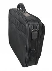 Unisex 15.6 Siyah Çelik Kasalı Laptop Evrak Bilgisayar Çantası - 4