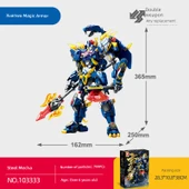 Mecha Üç Krallık Savaş Elbisesi-Xuanwu İki Elle Silah Yapı Blokları - 1