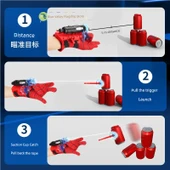 Çiftli Savaş Fırlatıcı Oyuncak - 2 Fırlatıcı + 40 Mermi + İp - 4