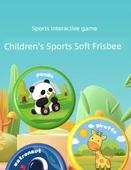 Çocuklar için Yumuşak Frisbee - İkili Yarışma Panda Astronot - 8