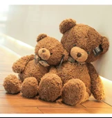 Peluş Ayı - Claire Ayı + 40cm Kırmızı Çanta Tavşan - 80cm - 12