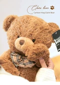 Peluş Ayı - Claire Ayı + 40cm Kırmızı Çanta Tavşan - 80cm - 7