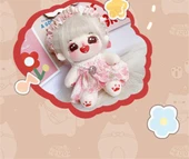 Pamuklu Dokuz Kuyruklu Tilki Bebek 20cm - Braket - Rastgele Bebek Etekli - Boneless - 12