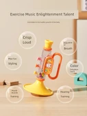 Çocuklar için Oyuncak Horn - Sevimli Evcil Hayvan Horn - Sarı + Asma Top Horn - 4