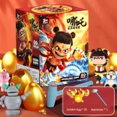 Otte Warrior Çocuklar Sürpriz Dönüş Gashapon Makinesi - Hangi? Smash Altın Yumurta Kutu 20 Paket + Çekiç - 1
