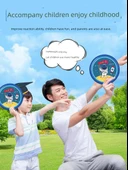 Çocuklar için Güvenli Yumuşak Yapıştırıcı Frisbee Boomerang - Orijinal Tasarım Koşan Tyrannosaurus Rex Yumuşak Kalınlaştırılmış - 20cm thumbnail 3