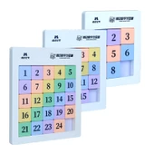 Manyetik Dijital Klotski Bulmaca - Başlangıç Seti (3+4+5 Sıra Renk) - 1