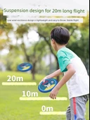 Çocuklar için Güvenli Yumuşak Yapıştırıcı Frisbee Boomerang - 2 Paket Roket Astronot + Uzay Ay İnişi - 20cm - 4