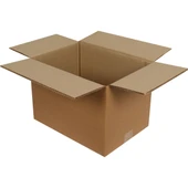 Baskısız Oluklu Kraft Karton Kargo Taşınma Depolama Kolisi - 60x40x40 Cm. - 10 Adet thumbnail 1