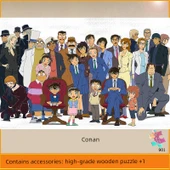Dedektif Conan 1000 Parça Ahşap Yapboz - Figür 23 - 75x50cm - 10