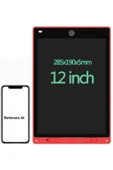 Şıktek 12" Renkli Dijital Yazı Tahtası 12 Inc Grafik Tablet Dijital Not Tahtası Yaz-Sil Dijital Not - 1