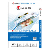 Mühlen Laminasyon Makinesi Filmi 125 Mc A3 1 Paket 100 Adet - 1